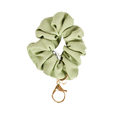 Light Olive Scrunchie Key Chain