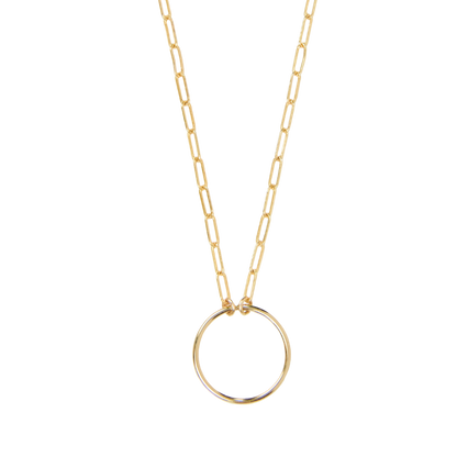 Paperclip Circle Necklace